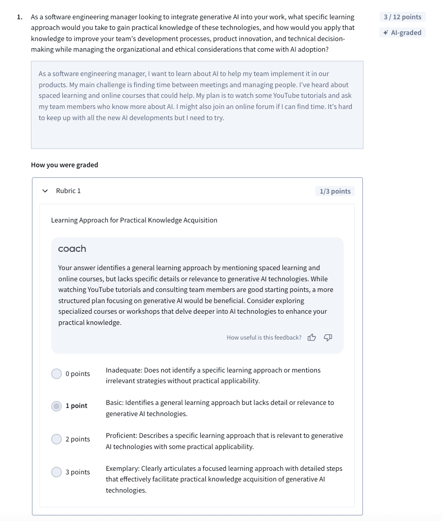 AI grader