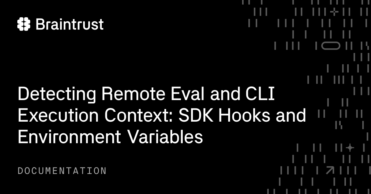 Detecting Remote Eval and CLI Execution Context: SDK Hooks and ...
