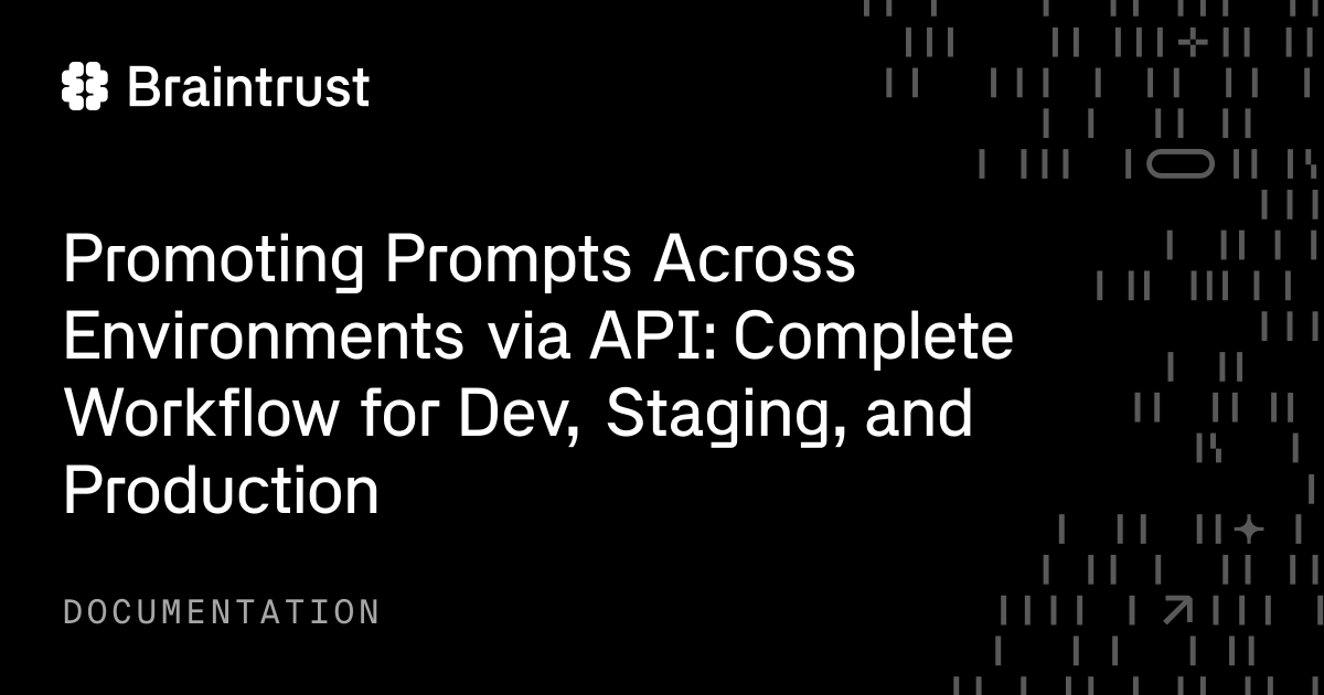 Promoting Prompts Across Environments via API: Complete Workflow for ...